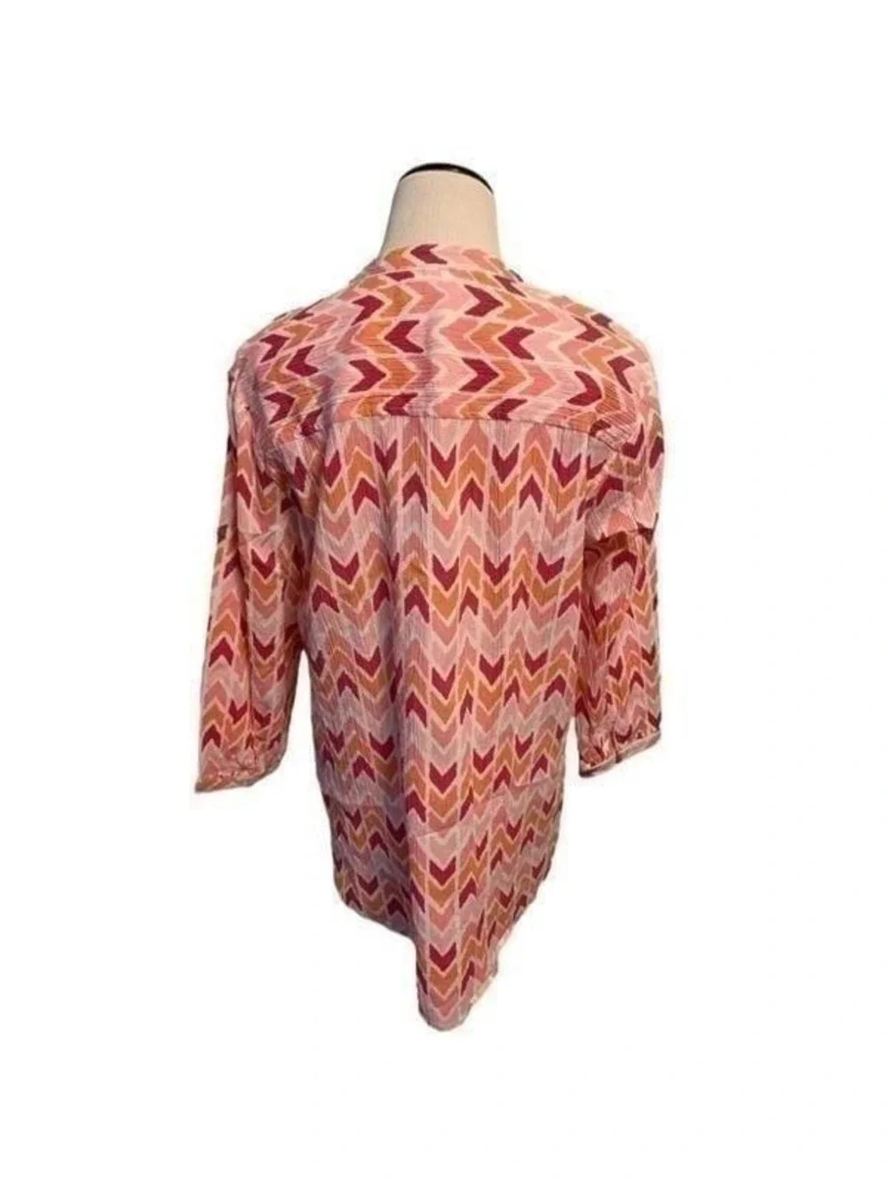 New! Appleseed's Pink and Orange Long Sleeve Tunic XL